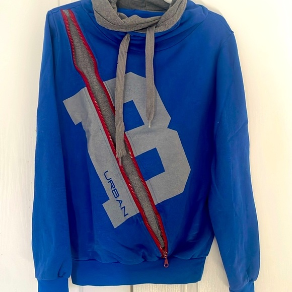 🇬🇷 BERTO CONTI Sweater - Blue & Gray - Picture 5 of 14